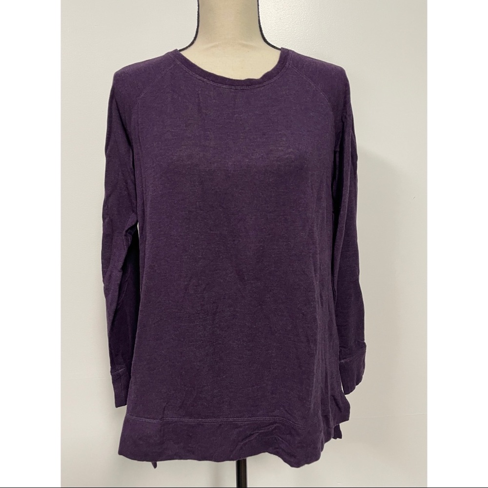 Alfani Intimates Sweatshirt Purple Size S
